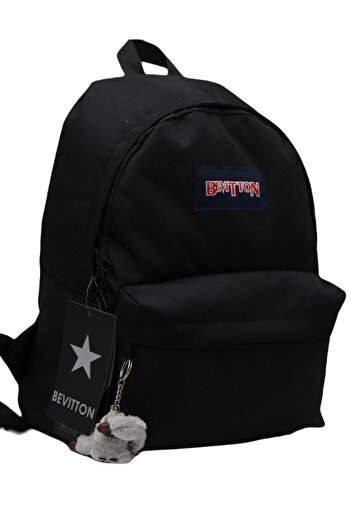 betto's Klasi Hafif Okul Çantası Unisex Okul Sırt Çantası 360 Siyah