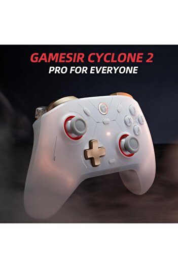 GameSir وحدة تحكم لاسلكية متعددة المنصات Cyclone 2 - عصا تحكم كهرومغناطيسية TMR ومفتاح تأثير هول