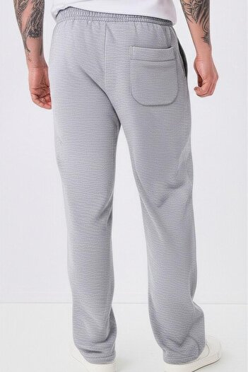 NO 601 Men's Grimelange Fine Futter Fabric Wide Leg Sweatpants with Back Pocket