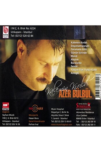 CD Azer Bülbül – Kalemin Kırıldı (2007)