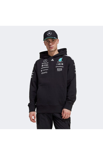 adidas JW5385-E Mercedes - Amg Tm Hood M Ανδρικό φούτερ μαύρο