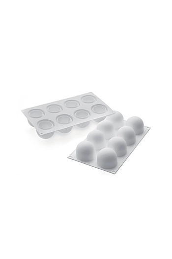 silikomart Spherical silicone mold, Truffles 120, 8 cavities, Ø62 × 52mm