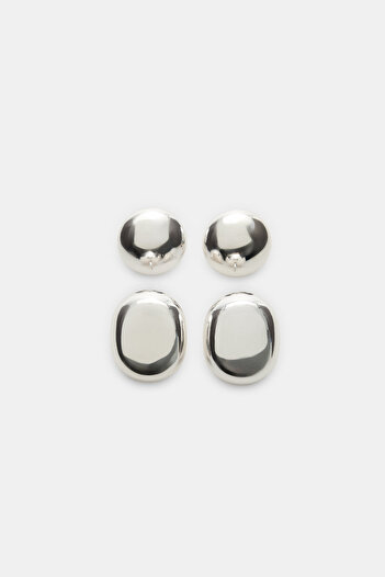 Stradivarius Set of 2 pairs of chunky earrings