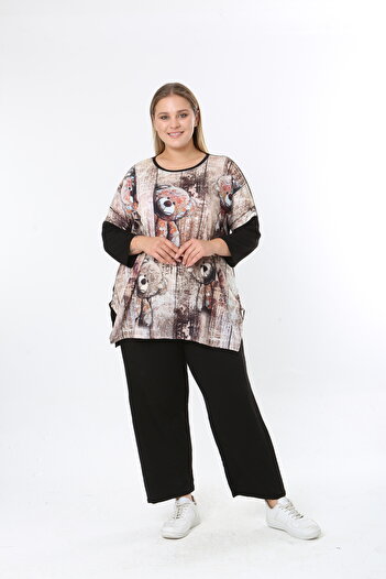 XL Modam Women's Digital Print Plus Size Tunic