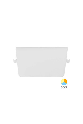 Braytron SPOT LED PATRAT ST 36W 3500lm 3in1 ALB REGLABIL IP20