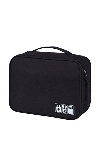 Choice Black Cable Storage Bag Waterproof Digital Electronic Organizer Portable USB Data Line Charger Plug
