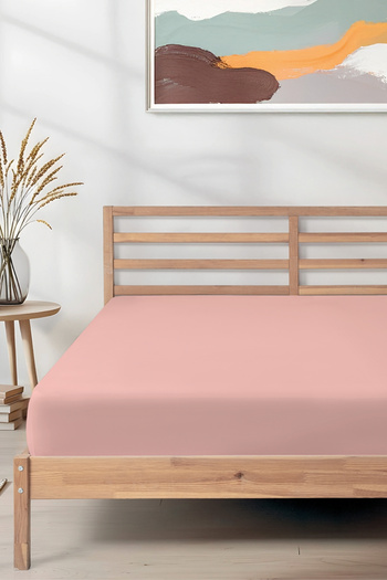 Roosac Certified Organic Cotton Fitted Sheet Powder L Single - Double L Knitted Combed Cotton