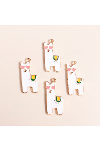 Choice style 469 Mix Styles Enamel Cartoon Desert Green Plant Cactus Alpaca Charms Pendants Fit Earring Bra