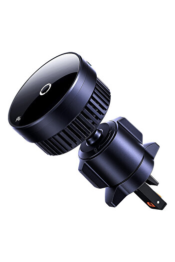 Baseus Suport de ventilație auto MagPro cu încărcător wireless Qi2.0 15W - Negru