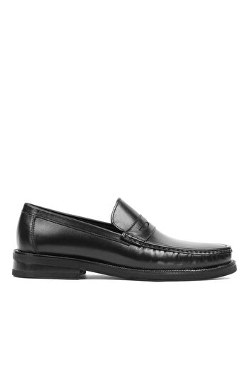 Celal Gültekin Men's Black Leather Loafer