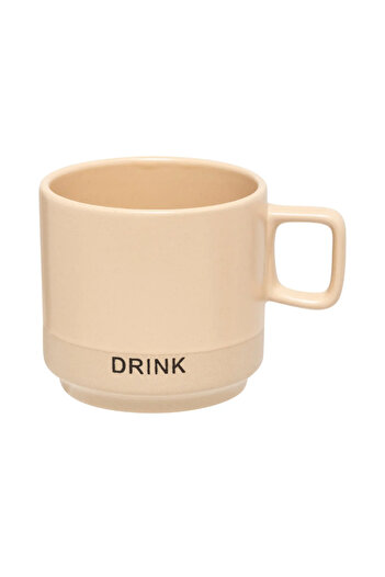 Secret de Gourmet Set of 4 Luca mugs, ceramic, 240 ml, black vertical metal stand