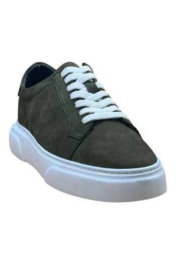 Greyybull Shoes χακί nubuck ανδρικά sneakers-χακί δερμάτινα sneakers