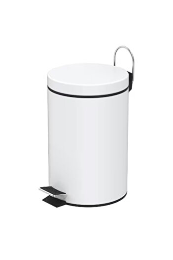 Tarrington House White pedal bin 3 L