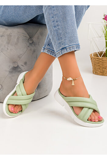 starlike Women's green slippers A116