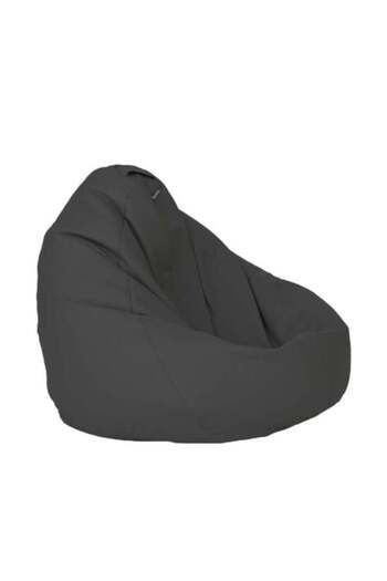 Pufrelax Fotoliu Nirvana Grande, Material Piele Ecologica - Dark Grey