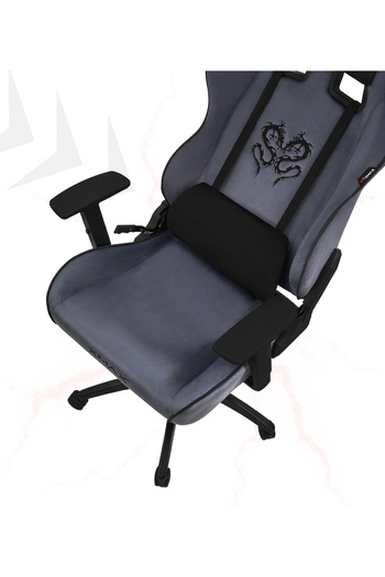 XMAX / Rio Balerion Antrasit Gri Kadife Terletmez Kumaş Gaming Oyuncu Koltuğu / 120 Kg Taşır