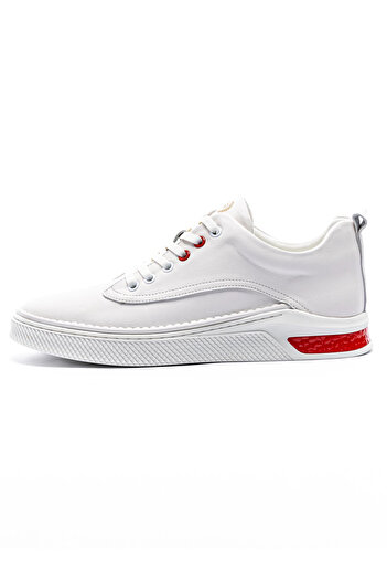 FRANCO GERARDO Men's Sports Shoes made of genuine leather JH9070 White F.Gerardo