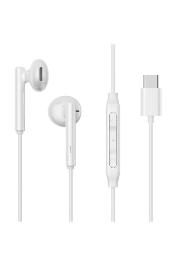 Joyroom Zestaw słuchawkowy słuchawki douszne USB-C JR-EC05 białe