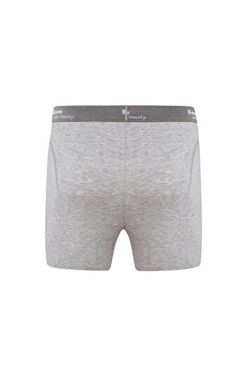 Kom Men's Gray 2-Piece Long Boxer