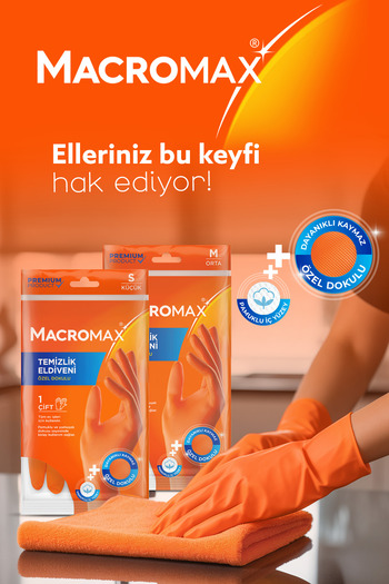 MACRO MAX Standart Eldiven Orta Boy X5 Adet