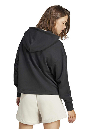 adidas Women's Casual Jacket All Szn French Terry Loose Full-Zip Hoodie Jj1251