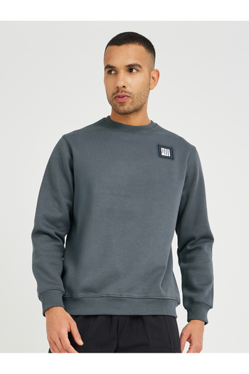 Fort Collins By Styli Slogan Print Round Neck Sweatshirt