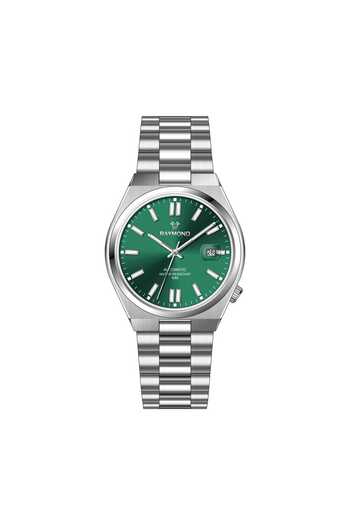 Raymond Rym-0104 Automatic Men's Watch - Miyota Machine - Steel Case and Cord - 2 Years Warranty