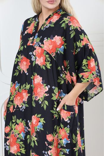 mervemoda Women's large King size woven dress
