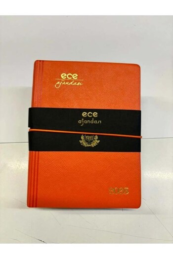 Ece Ajanda New Marmaris Orange Striped Daily 12X16 2025