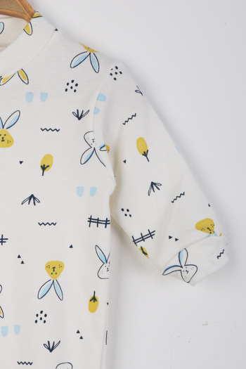 e-çocuk Patterned Mixed Figure Baby Rompers - 1507