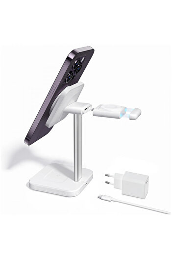 ESR Stație de încărcare MagSafe pentru Apple Watch cu încărcător portabil - HaloLock - Alb