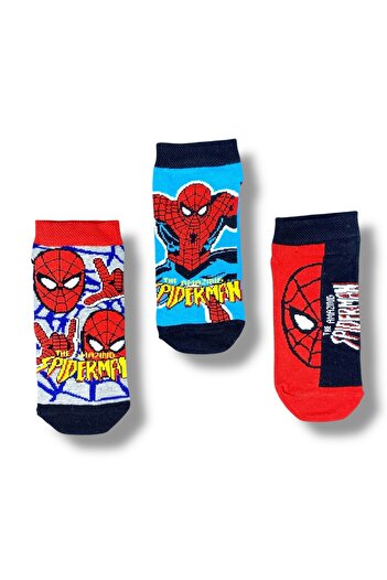 SPIDERMAN Licensed Boy's 3 Pairs Booties Socks 22855