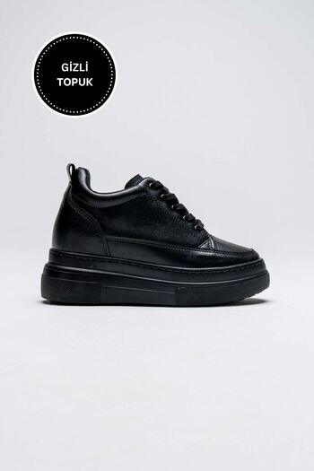 Zerenyus Alexis Premium Hidden Heel Black Women's Sports Shoes