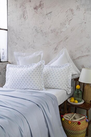 Apricitas HOME Double Oliver Blue Bamboo Pique Set