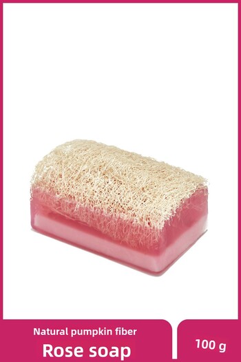 The Touch By Seda Altın Natural Pumpkin Fiber Rose Soap