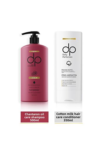 DP Daily Perfection Shampoo St. John's Wort Oil 500 ml & Hair Care Cream Cotton Milk 350 ml