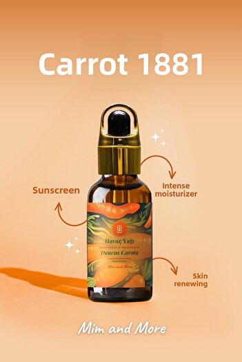 Mim and More Carrot Oil - Maceration 100% Pure Natural, 50ml