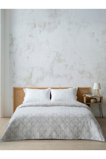 MYLASA HOME Quality Printed Single Pique Bedspread - Cotton, Single Pique 160X240 cm)