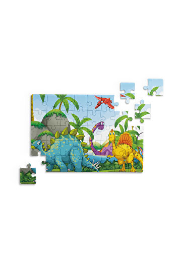 Çılgın Zeka Dinozor Oyunları Mini Puzzle 40 Parça 3-7 Yaş Çocuk Puzzle Yapboz