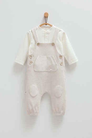 Caramell Cool Spring Salopet Suit Gray