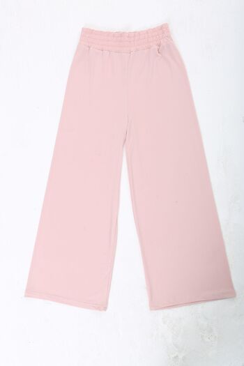 Şans Large Size Lycra Transparent Jersey Trousers - Elastic Waist 65n38080