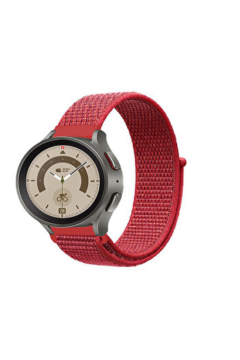 Tagomoon Samsung Galaxy Watch 4 5 6 7 Fe Serisi 40mm Ve 44mm Ile Uyumlu Spor Kumaş Cırt Cırtlı Kordon Kayış