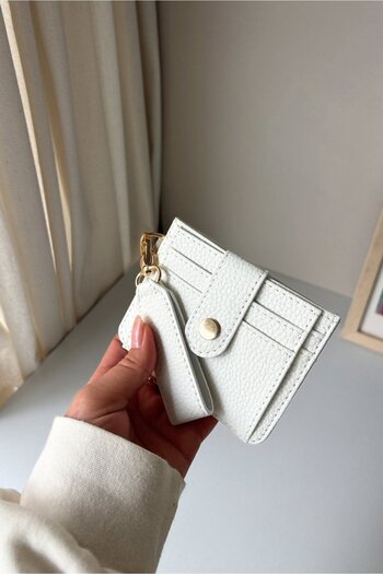Yuka Atelier Velina Minimal Wallet with Keychain and Card Holder Detail