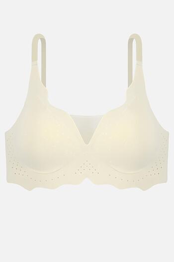Wonna Ghost laser cut non-wired Stitch-Free bra - non-supportive - 2813 - ecru