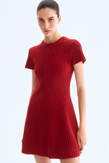 H&M Lastik Örgülü Elbise