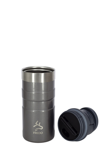 FREDO Comfort Therm Stainless Steel Metallic Gray Thermos Cup, Mug 350ml