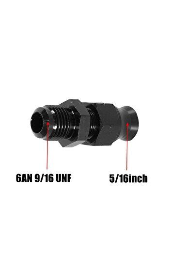 Choice CN-AN6 to 5-16 Hardline Fuel Line Fitting Adapter Straight 6AN AN6 Male to 3/8", 6AN AN6 Male to 5/1