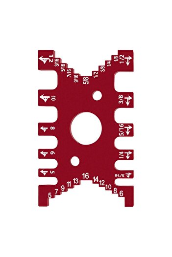 Choice Red Aluminum Dovetail Jig Woodworking Tenon Caliper Height Measuring Gauge Precision Tenon Gaps Gaug