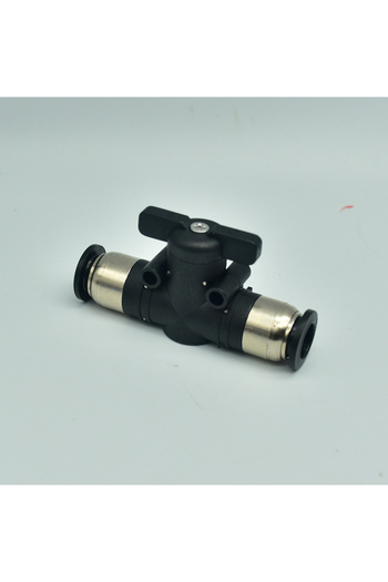 Choice BUC-10 BUC 4mm 6mm 8mm 10mm 12mm Black Pneumatic Push In Quick Joint Connector Hand Valve To Turn Sw