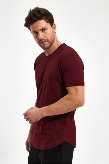 AMAZING CRASH Skirt Oval Basic Crew Neck Slim Fit Short Sleeve T-Shirt